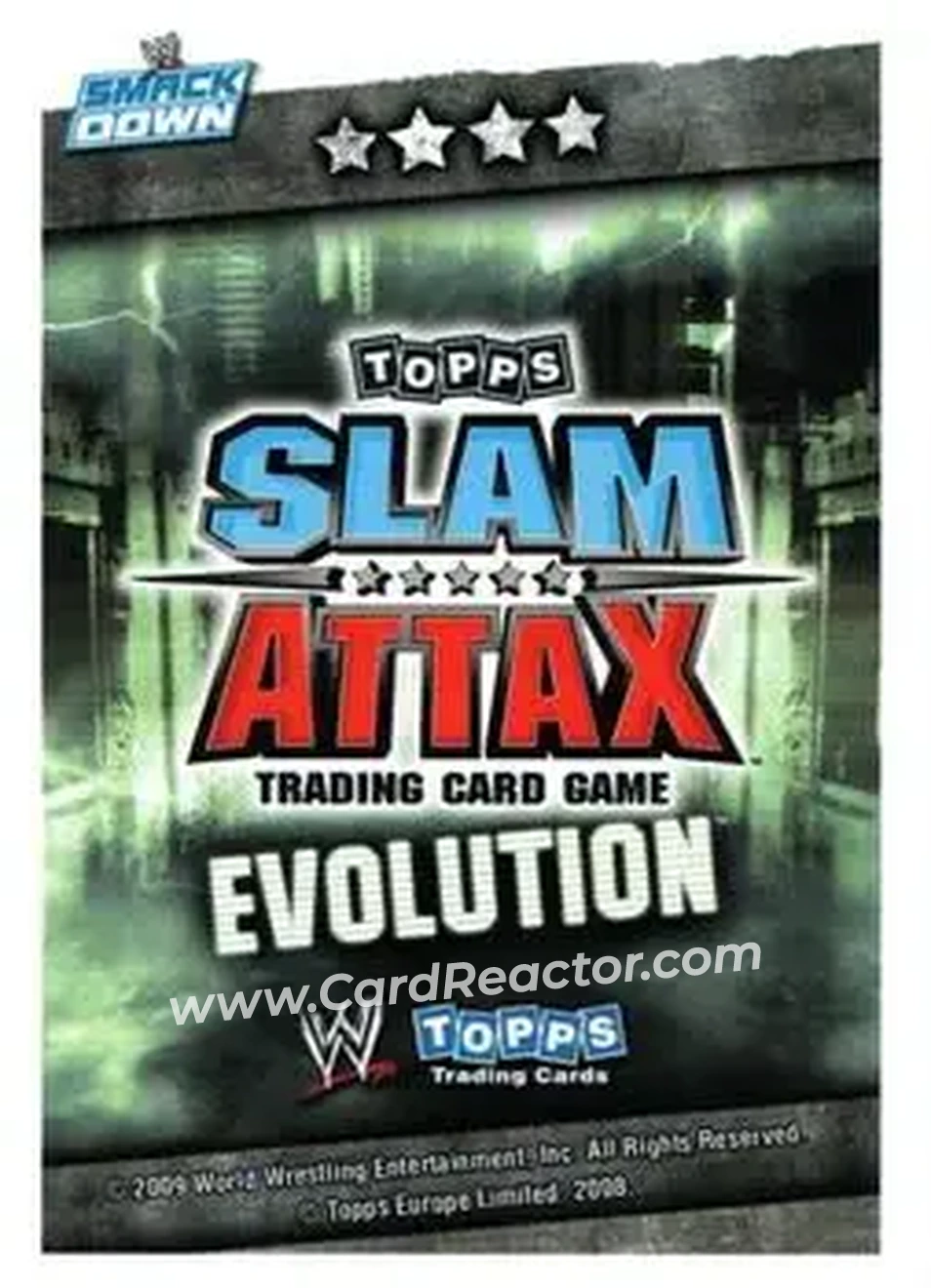 2009 Topps Slam Attax WWE Evolution #NNO - The Great Khali - Back