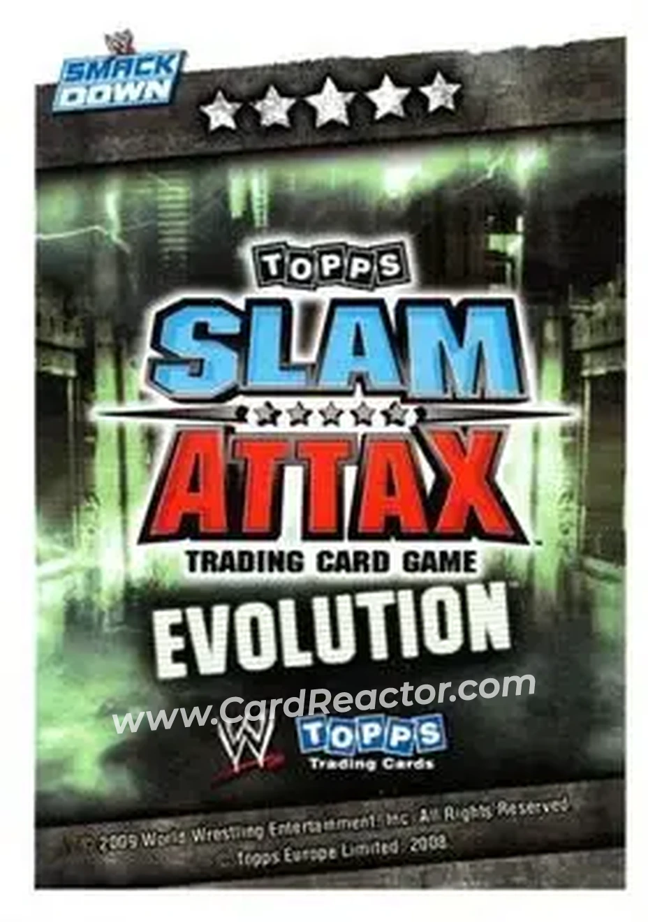 2009 Topps Slam Attax WWE Evolution #NNO - Adam Copeland - Back