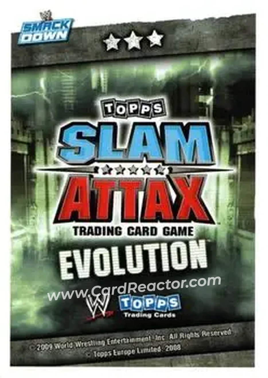 2009 Topps Slam Attax WWE Evolution #NNO - JTG - Back