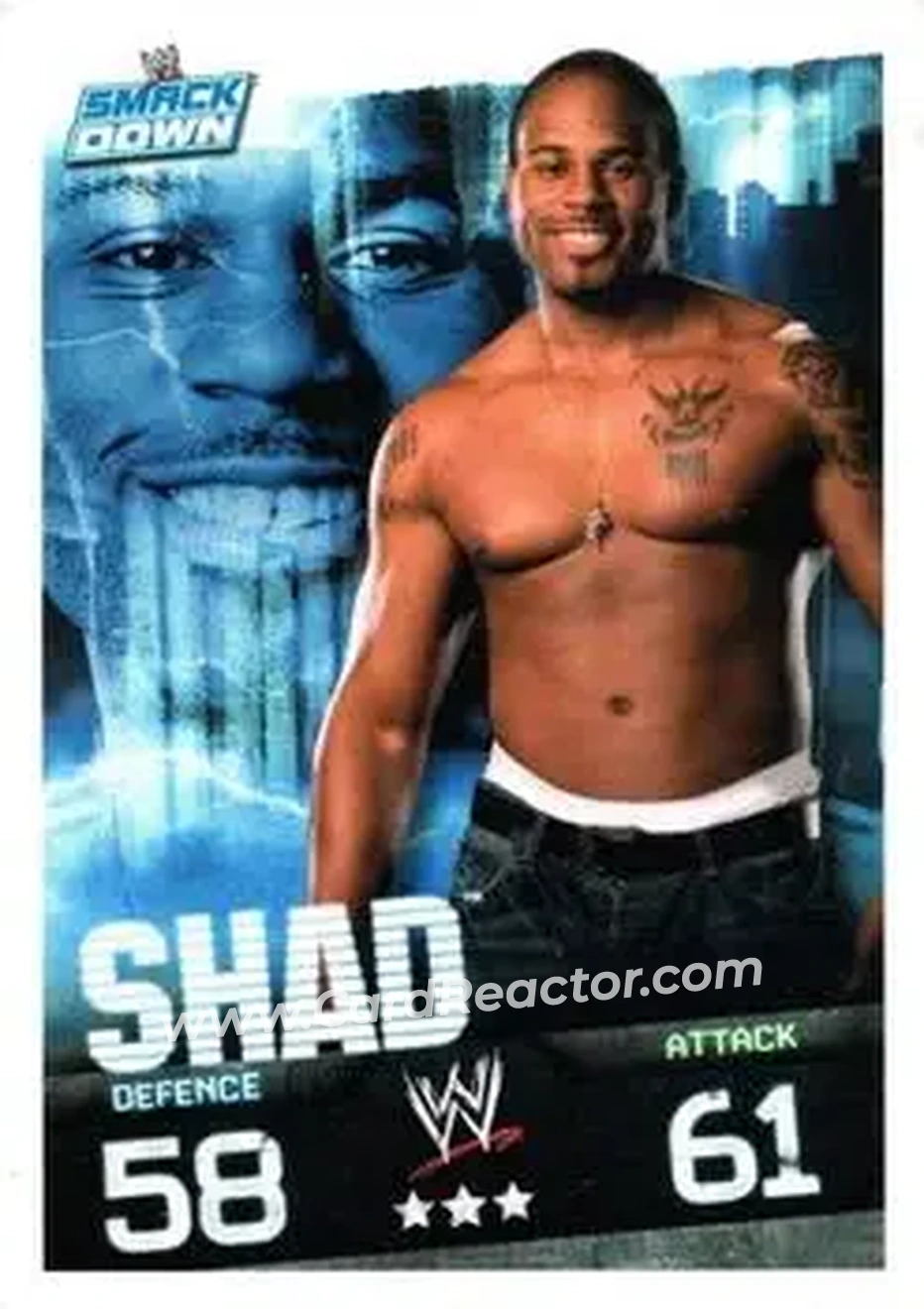 2009 Topps Slam Attax WWE Evolution #NNO - Shad - Front