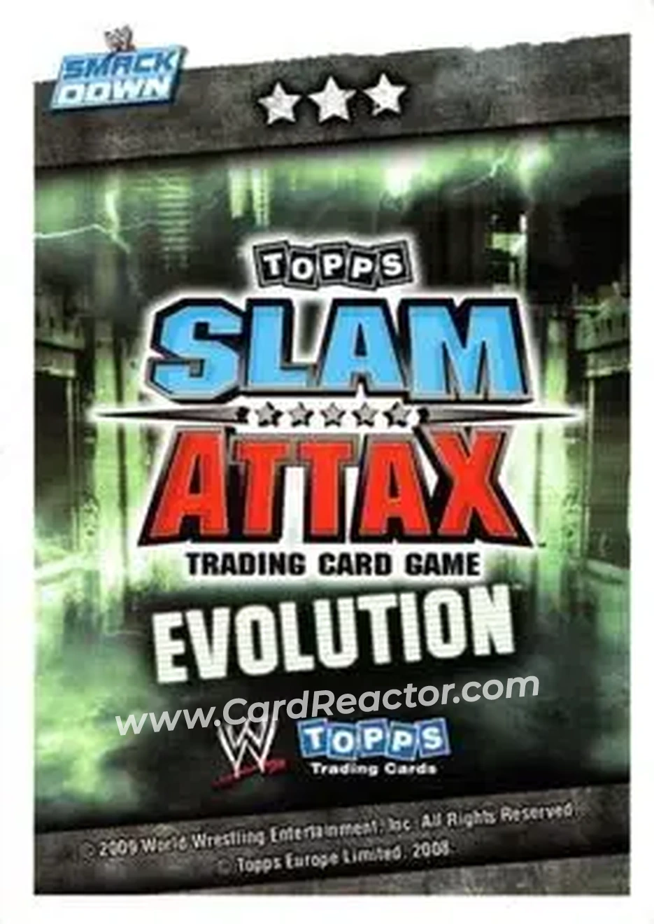 2009 Topps Slam Attax WWE Evolution #NNO - Tyson Kidd - Back