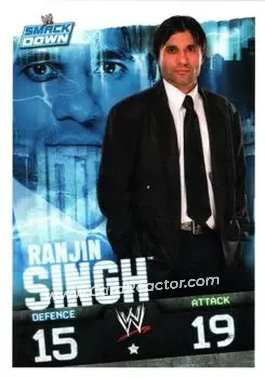 2009 Topps Slam Attax WWE Evolution #NNO - Ranjin Singh - Front 2009 Topps Slam Attax WWE Evolution #NNO - Ranjin Singh - Front