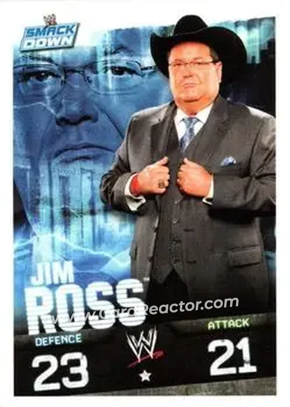 2009 Topps Slam Attax WWE Evolution #NNO - Jim Ross