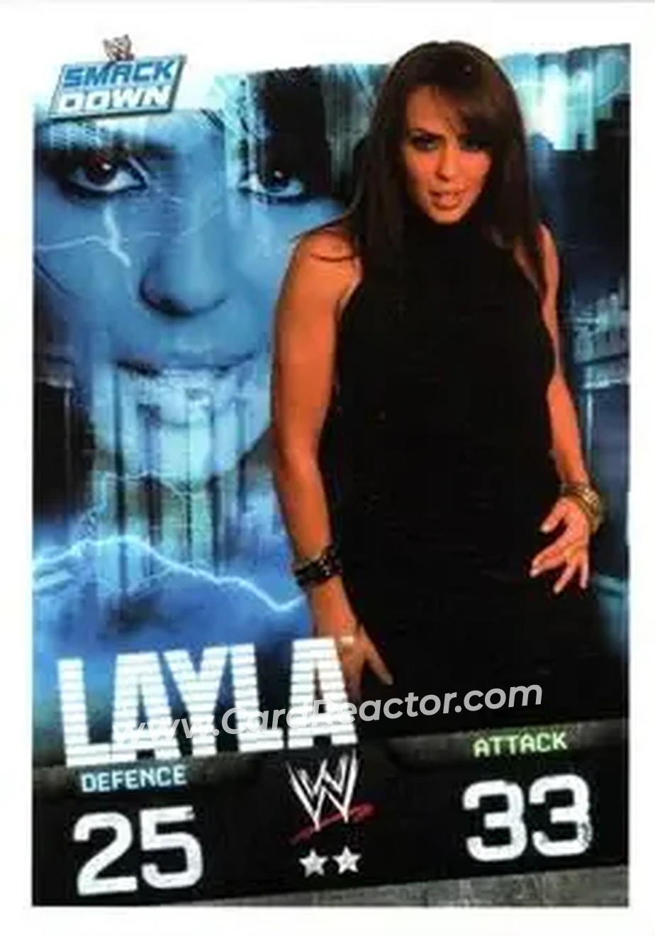 2009 Topps Slam Attax WWE Evolution #NNO - Layla - Front 2009 Topps Slam Attax WWE Evolution #NNO - Layla - Front
