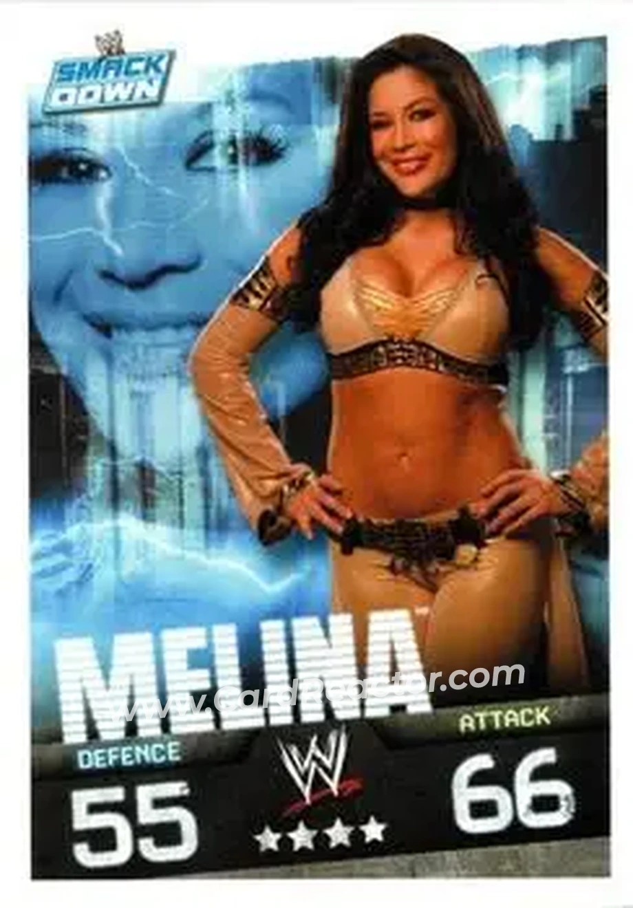 2009 Topps Slam Attax WWE Evolution #NNO - Melina - Front 2009 Topps Slam Attax WWE Evolution #NNO - Melina - Front