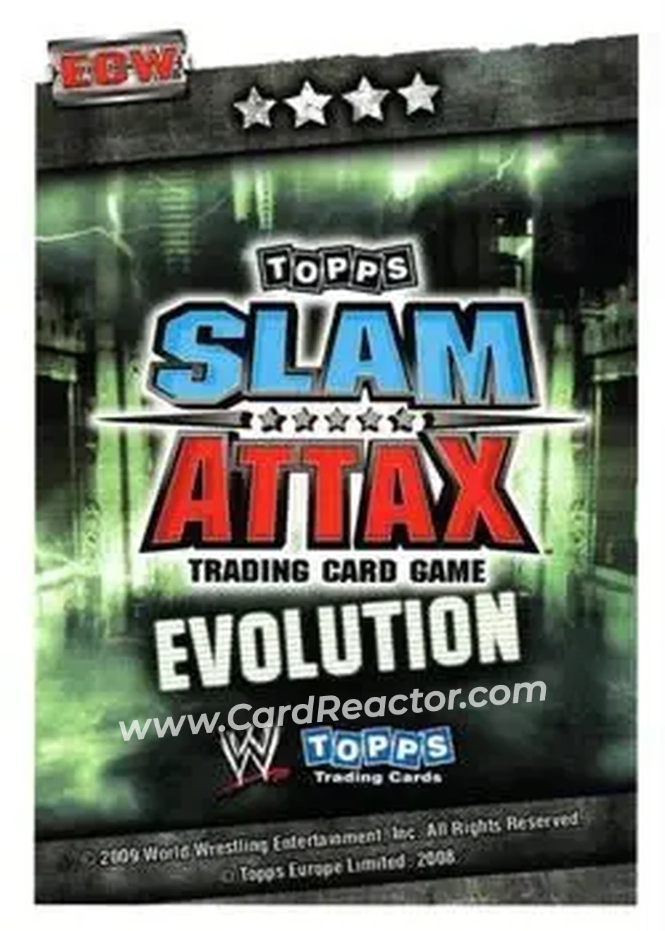 2009 Topps Slam Attax WWE Evolution #NNO - Tommy Dreamer - Back 2009 Topps Slam Attax WWE Evolution #NNO - Tommy Dreamer - Back