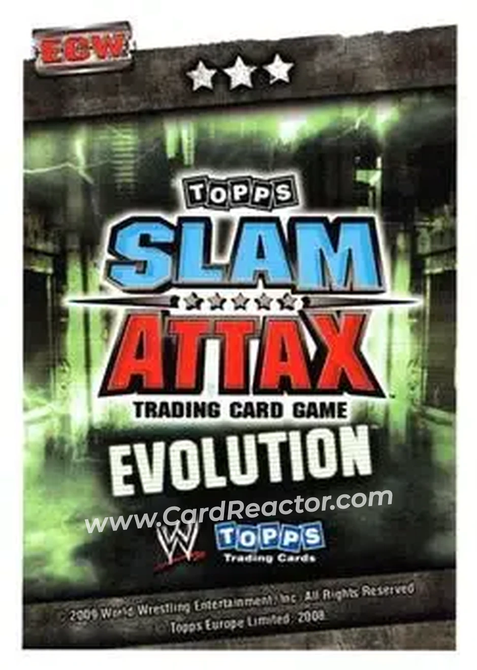 2009 Topps Slam Attax WWE Evolution #NNO - The Hurricane - Back