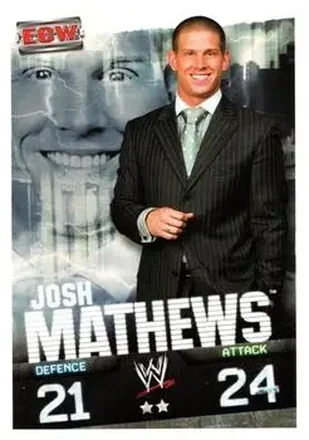 2009 Topps Slam Attax WWE Evolution #NNO - Josh Mathews