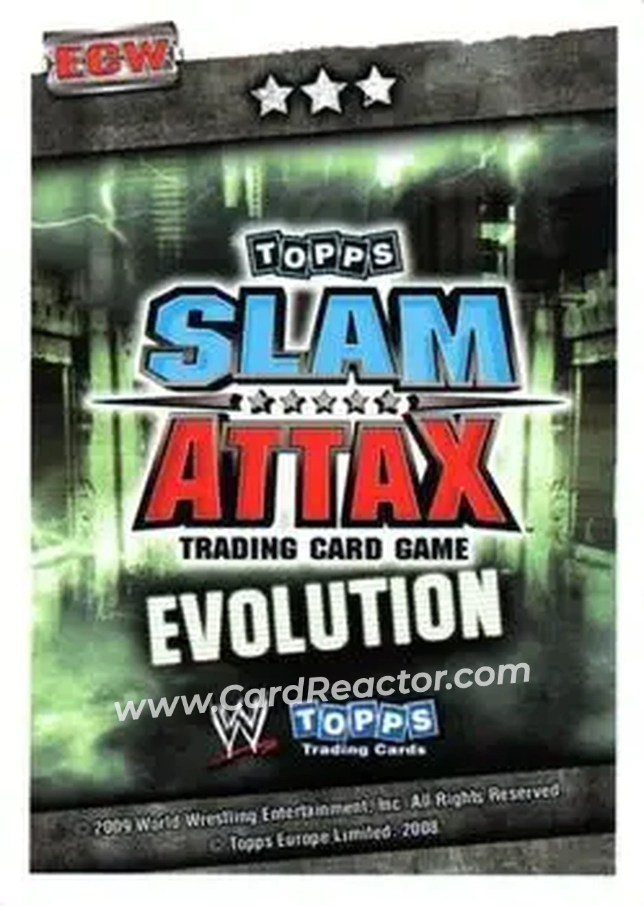2009 Topps Slam Attax WWE Evolution #NNO - Paul Burchill - Back
