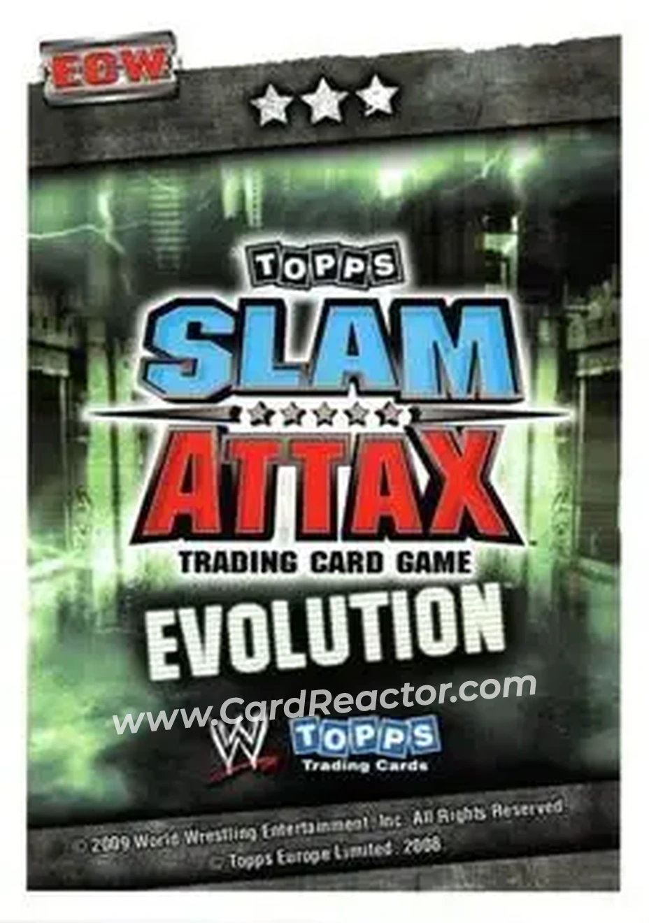 2009 Topps Slam Attax WWE Evolution #NNO - Matt Cardona - Back 2009 Topps Slam Attax WWE Evolution #NNO - Matt Cardona - Back