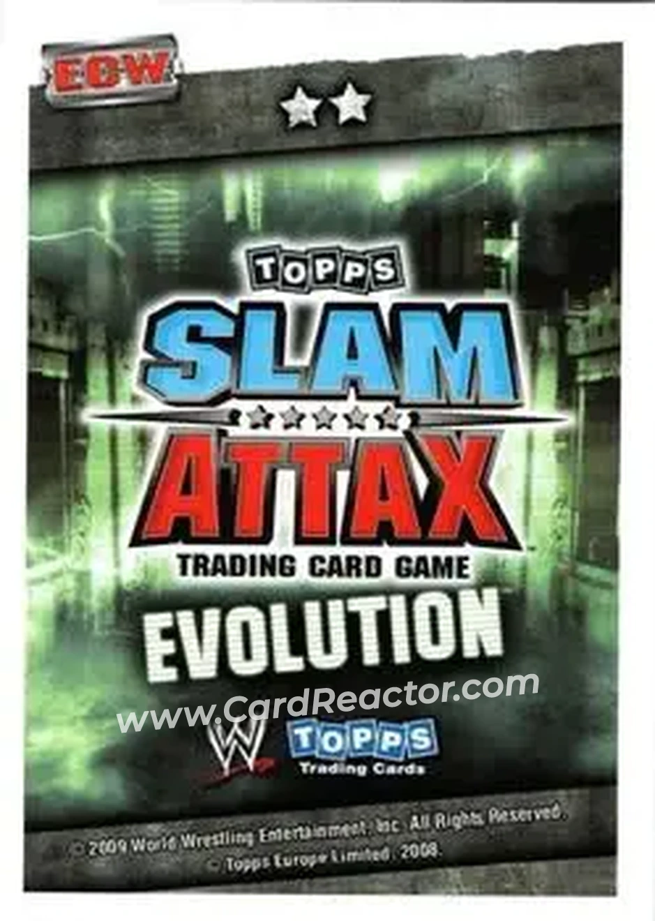 2009 Topps Slam Attax WWE Evolution #NNO - Abraham Washington - Back