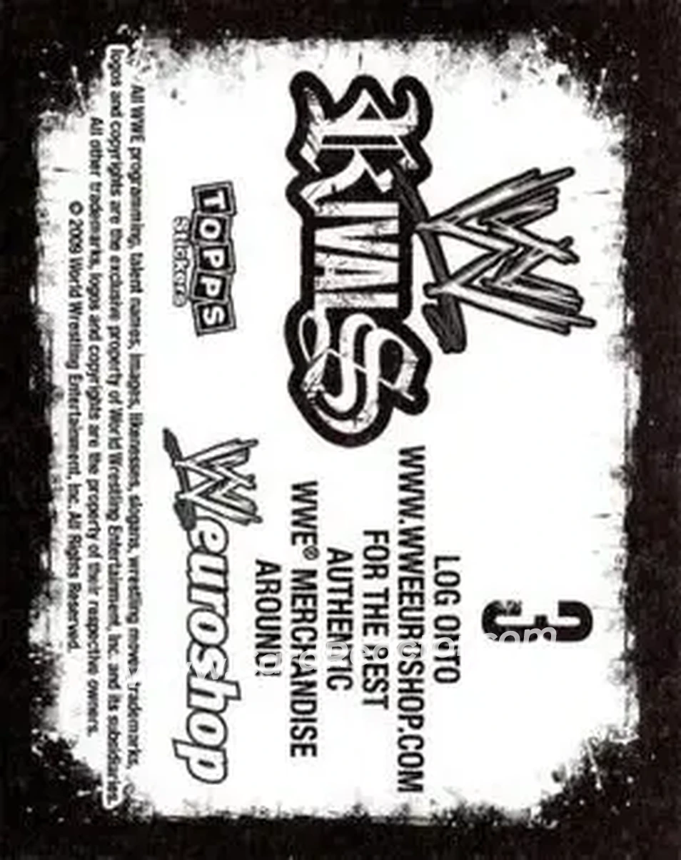 2009 Topps WWE Rivals #3 - WWE 2 - Back