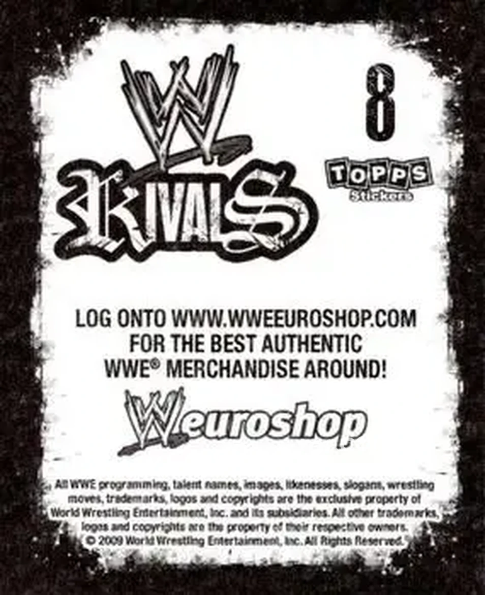 2009 Topps WWE Rivals #8 - John Cena - Back