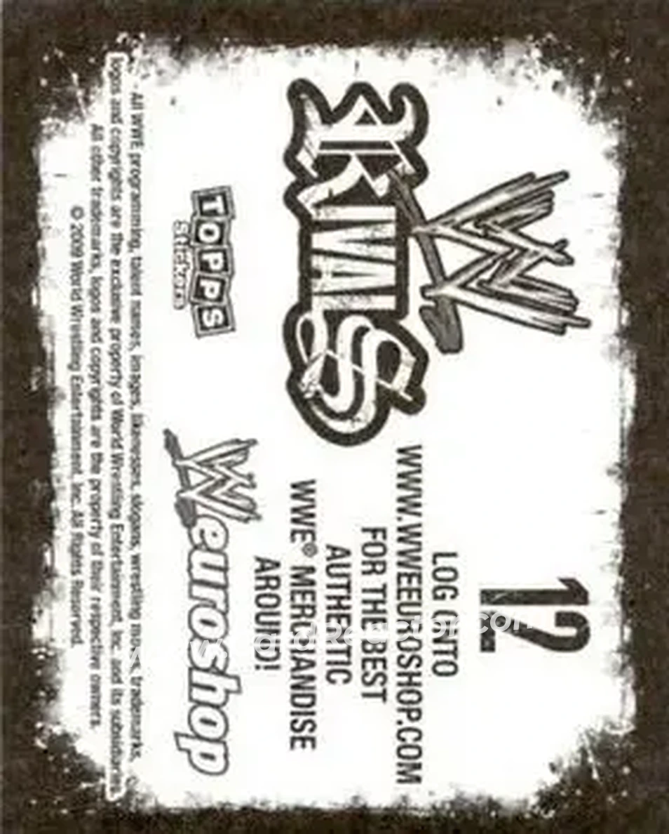 2009 Topps WWE Rivals #12 - John Cena - Back