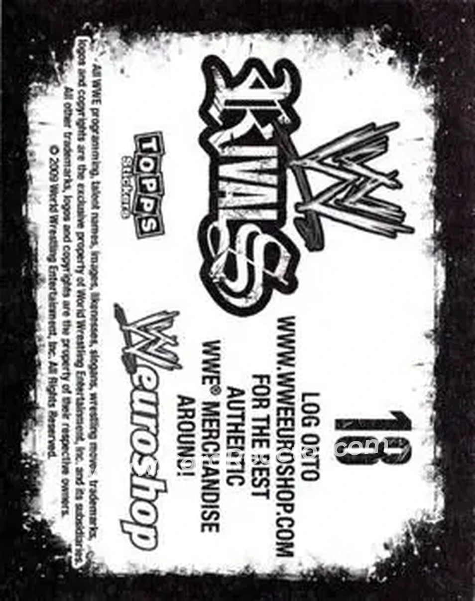2009 Topps WWE Rivals #18 - Adam Copeland - Back