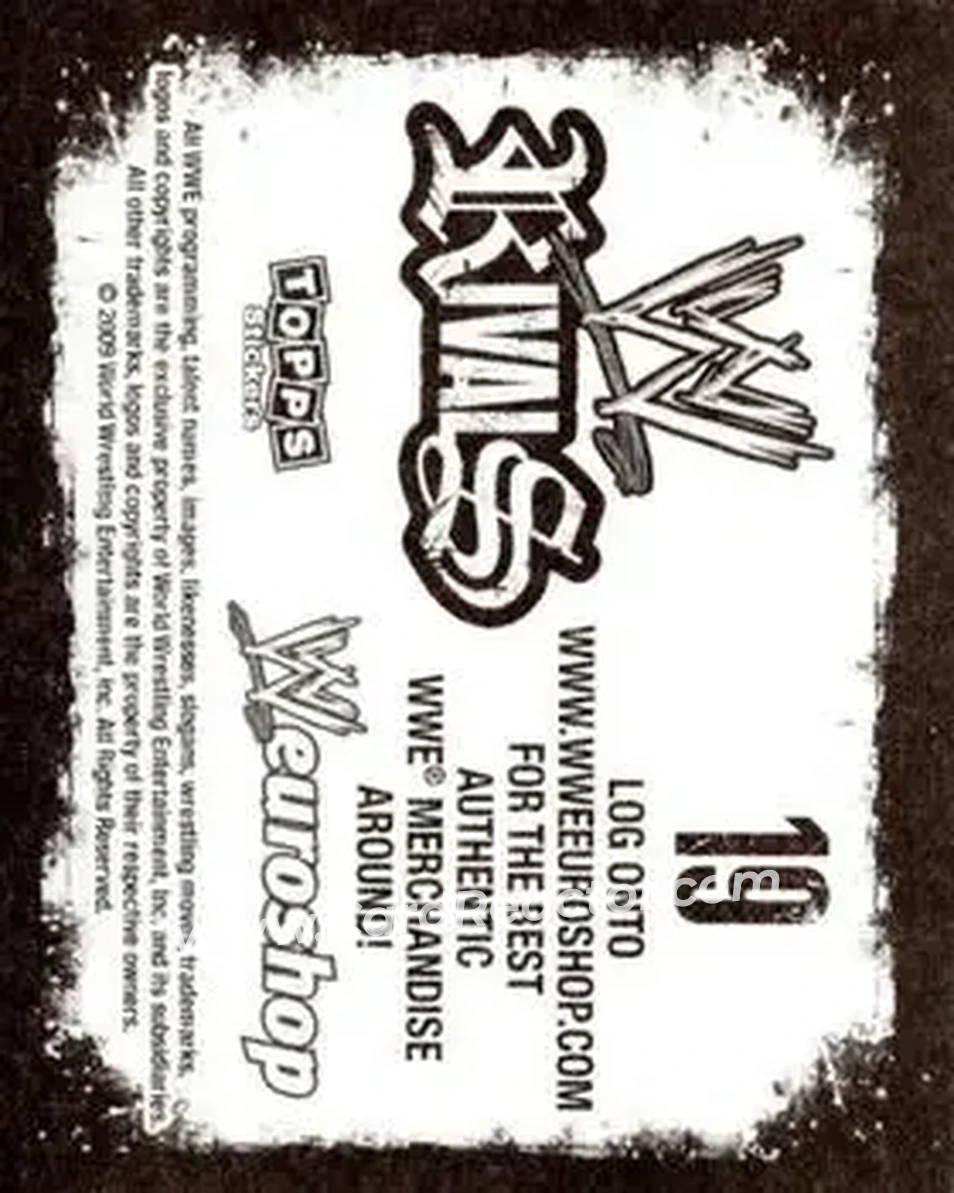 2009 Topps WWE Rivals #19 - Adam Copeland - Back