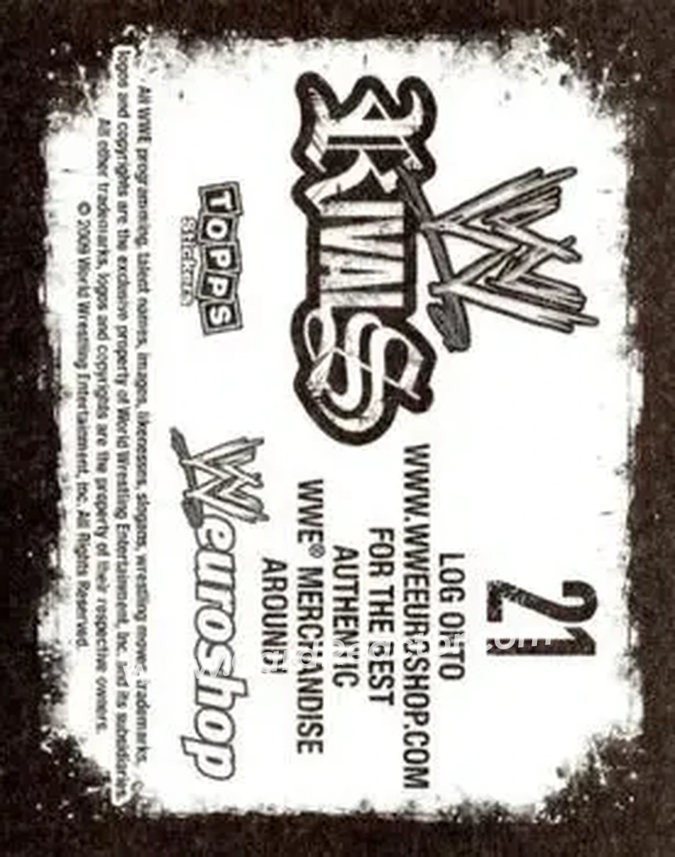 2009 Topps WWE Rivals #21 - Adam Copeland - Back