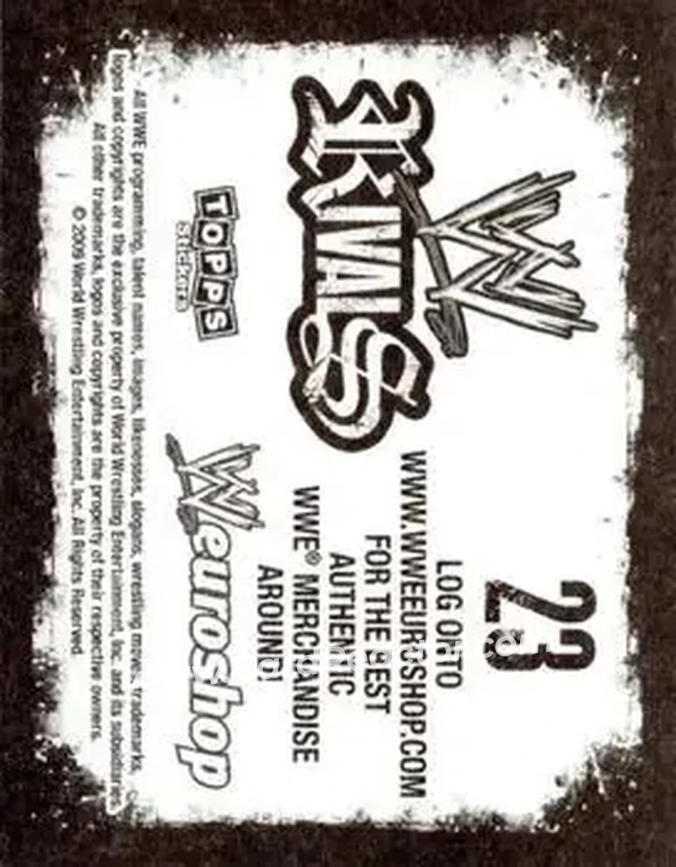2009 Topps WWE Rivals #23 - Adam Copeland - Back