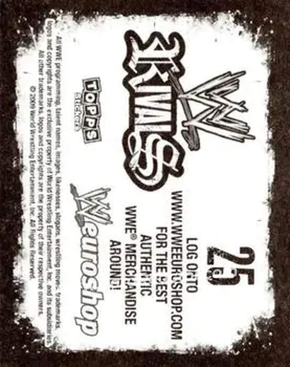 2009 Topps WWE Rivals #25 - Kane - Back