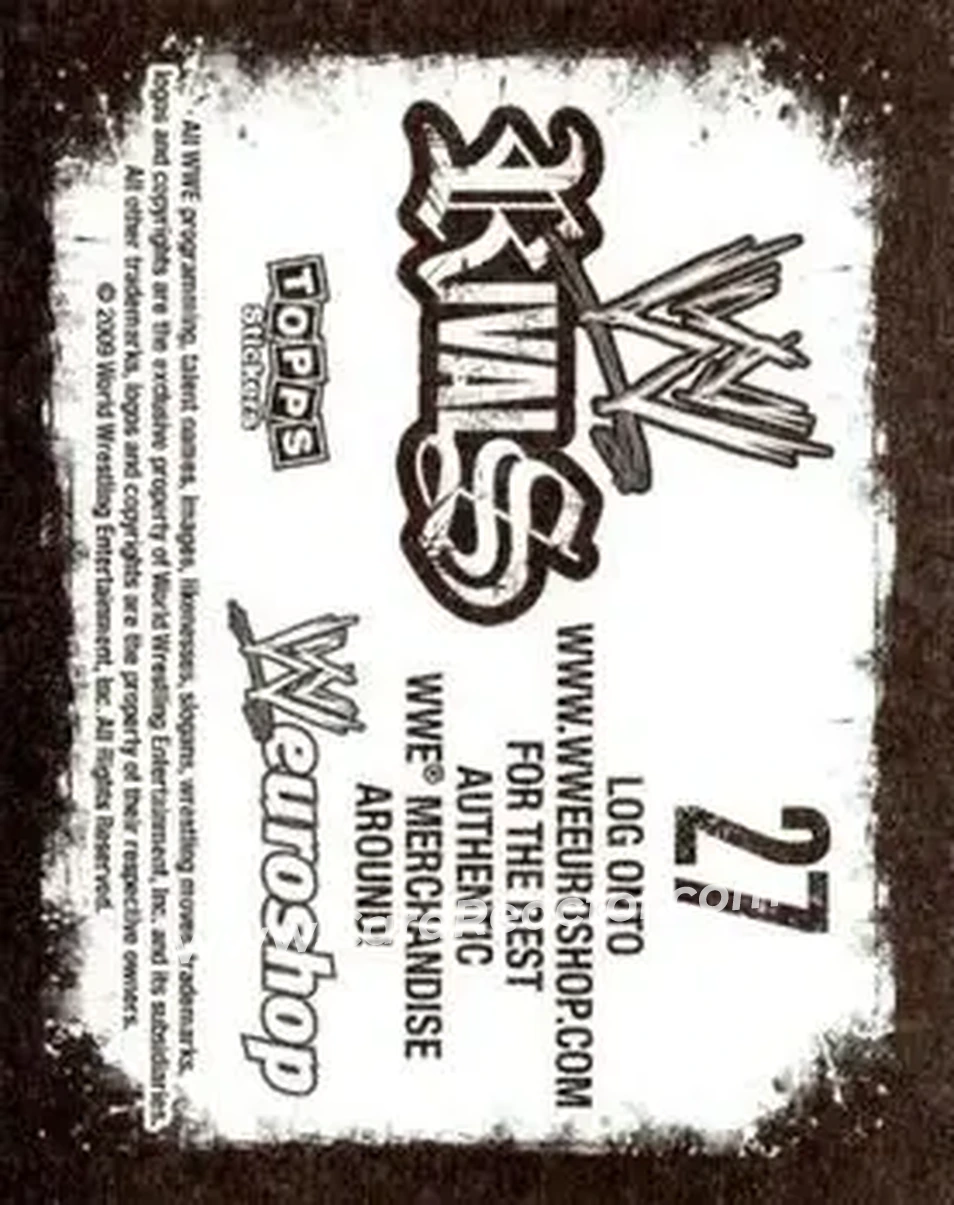 2009 Topps WWE Rivals #27 - Kane - Back