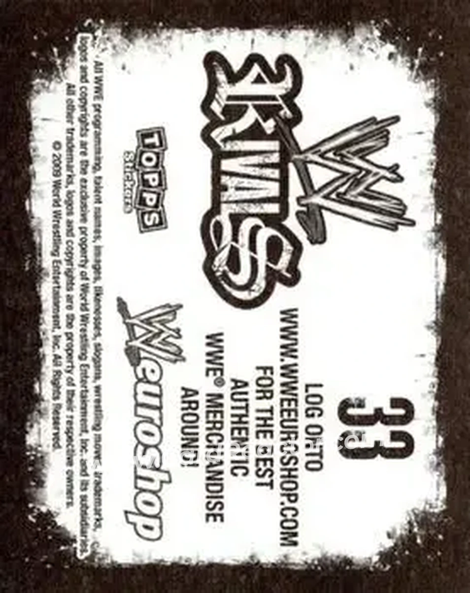 2009 Topps WWE Rivals #33 - The Miz - Back