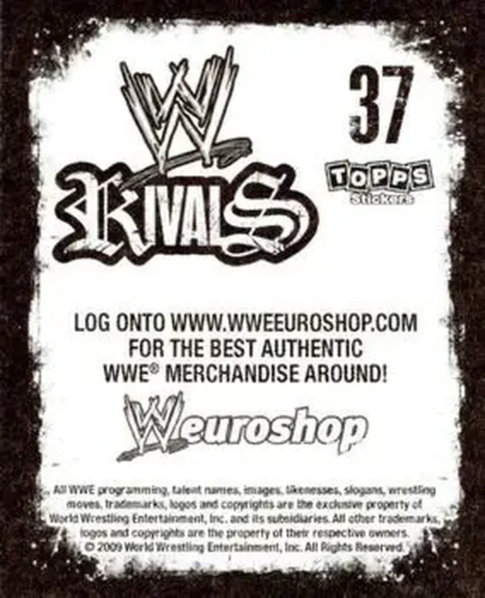 2009 Topps WWE Rivals #37 - Mr. Anderson - Back