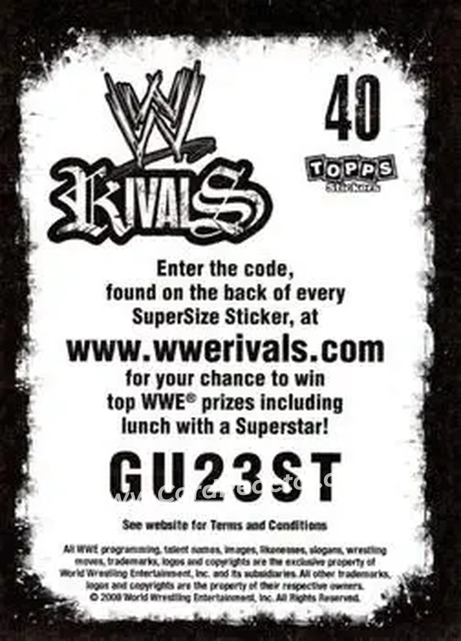 2009 Topps WWE Rivals #40 - The Real Man's Man - Back 2009 Topps WWE Rivals #40 - The Real Man's Man - Back