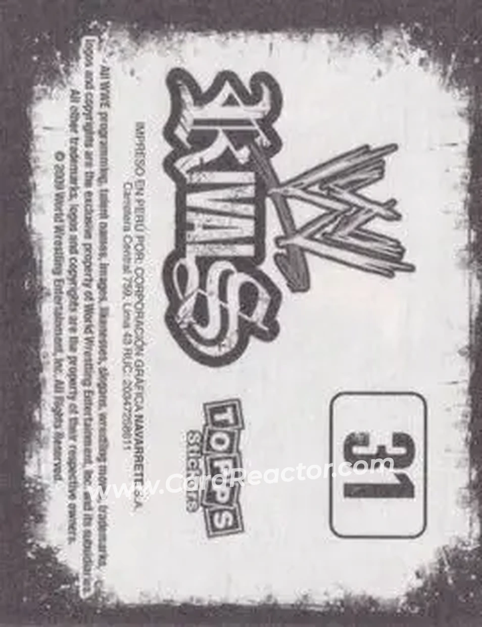 2009 Topps WWE Rivals Spanish #31 - The Miz - Back