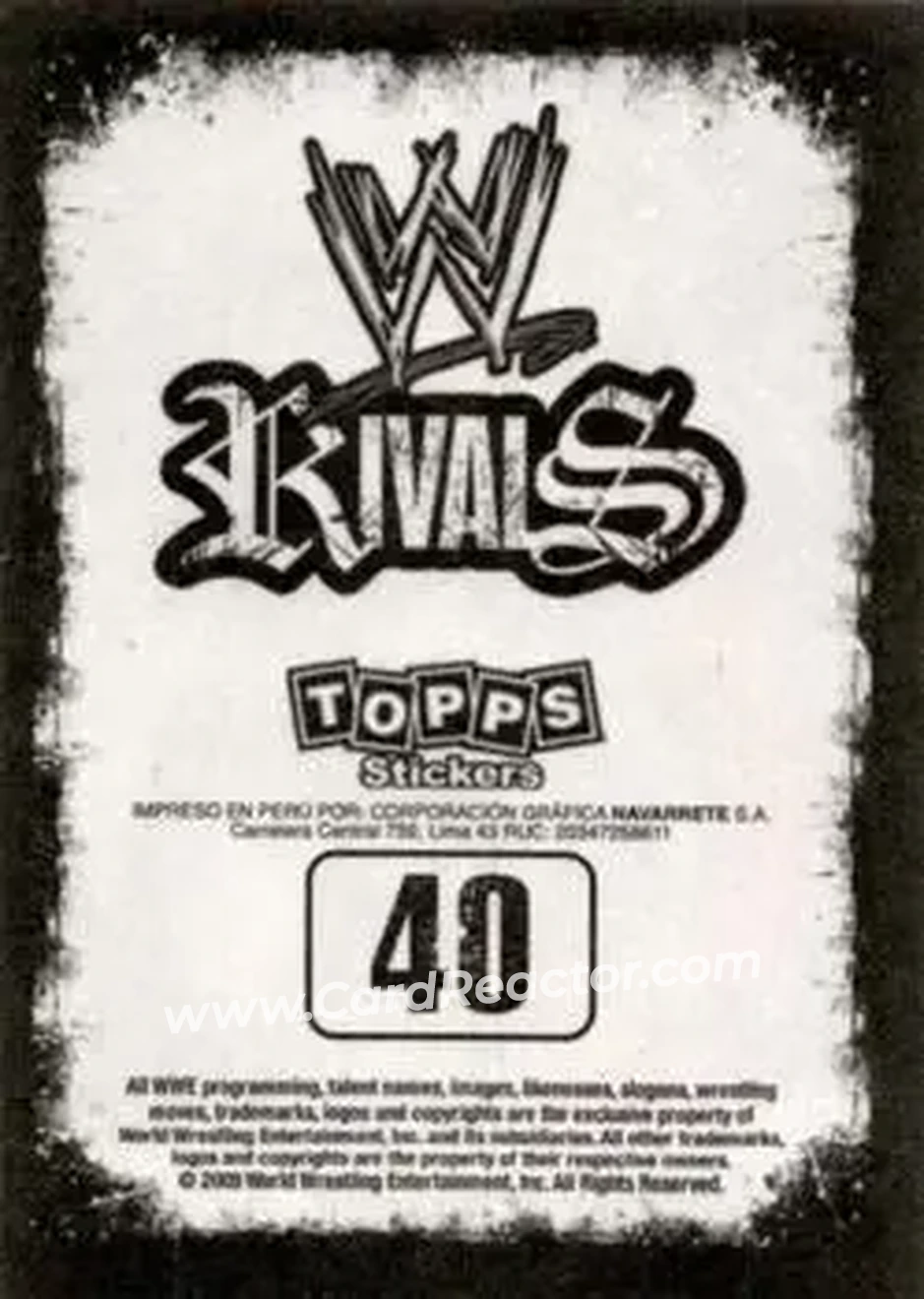 2009 Topps WWE Rivals Spanish #40 - The Real Man's Man - Back 2009 Topps WWE Rivals Spanish #40 - The Real Man's Man - Back