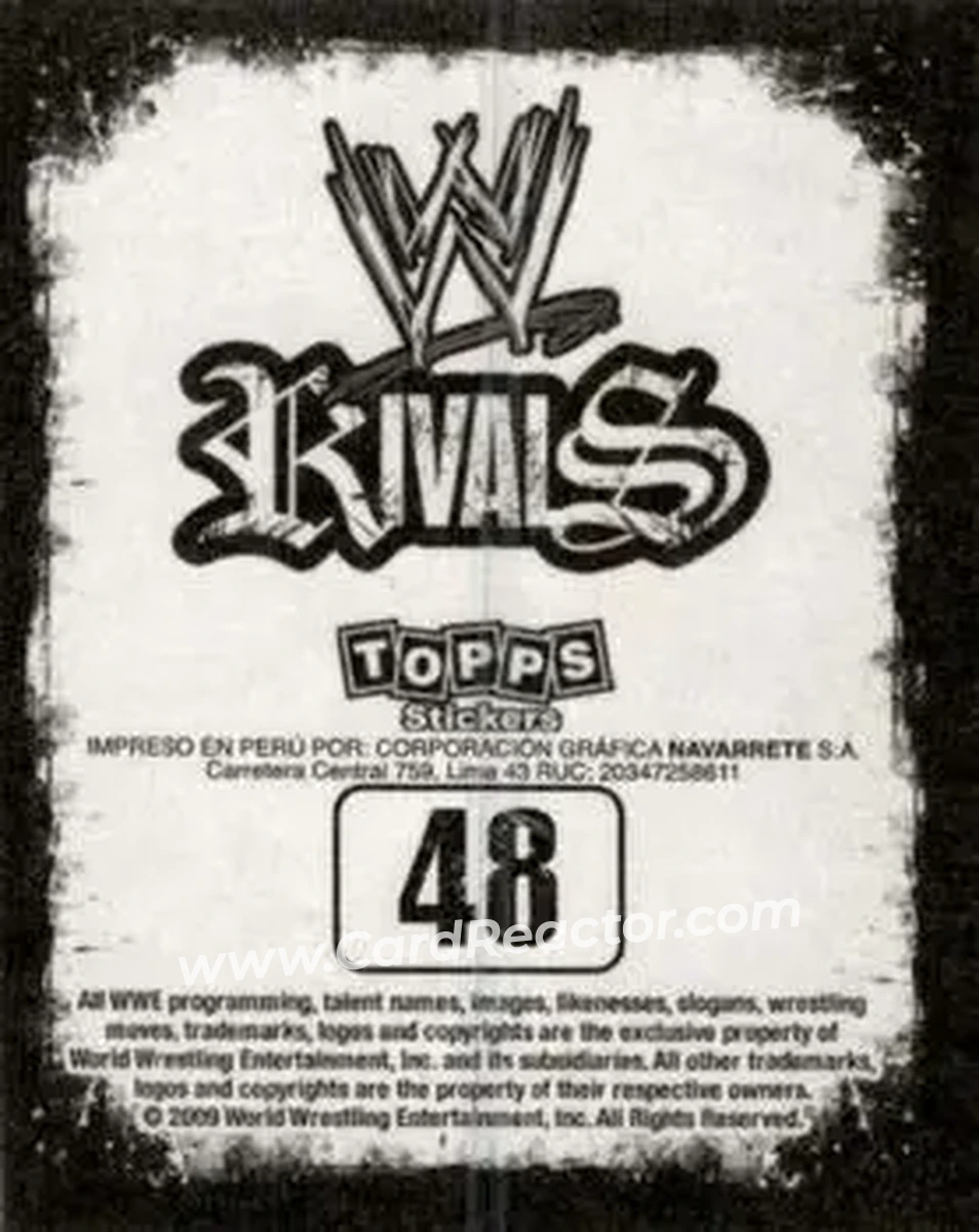 2009 Topps WWE Rivals Spanish #48 - Chavo Guerrero Jr. - Back 2009 Topps WWE Rivals Spanish #48 - Chavo Guerrero Jr. - Back