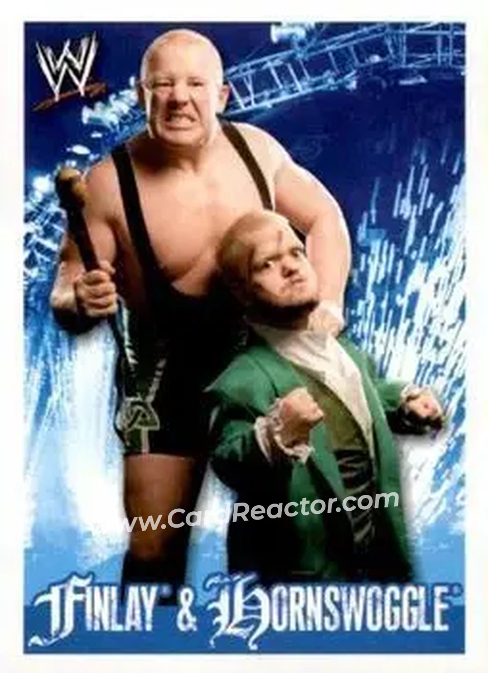 2009 Topps WWE Rivals Spanish #70 - Finlay & Hornswoggle - Front