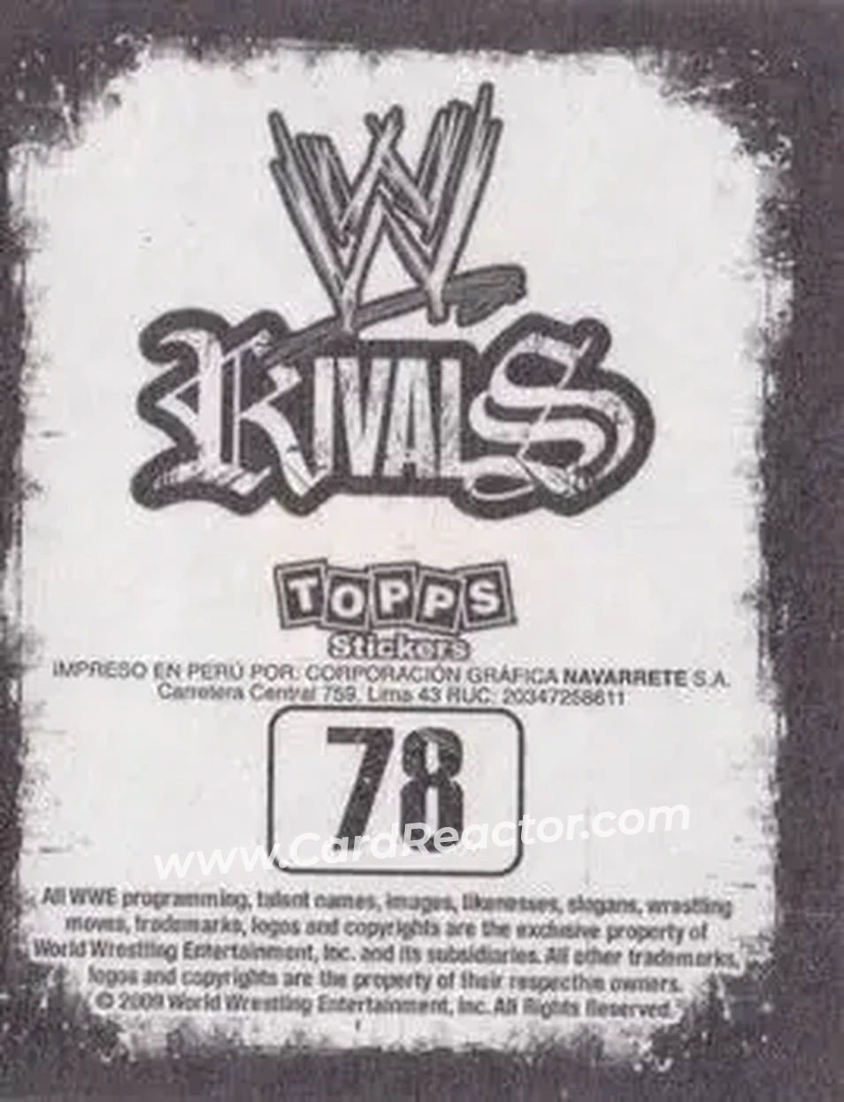 2009 Topps WWE Rivals Spanish #78 - Kofi Kingston - Back