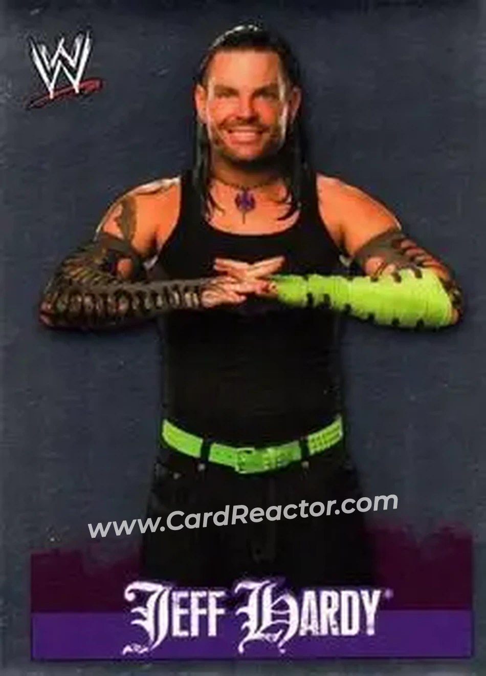 2009 Topps WWE Rivals Spanish #84 - Jeff Hardy - Front