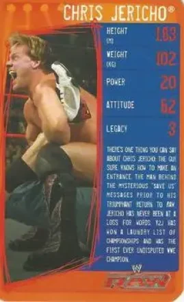 2009 Top Trumps Specials WWE (U.K.) #NNO - Chris Jericho