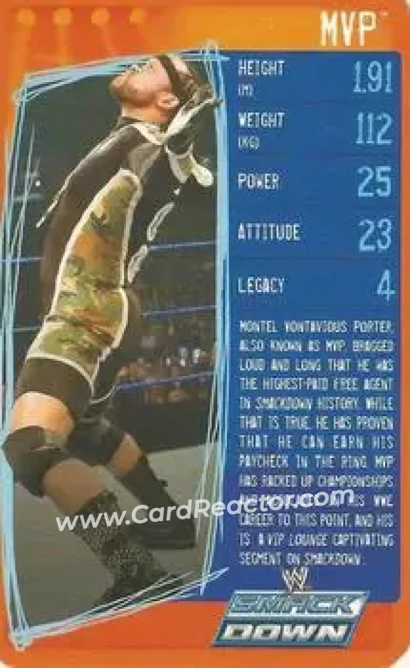 2009 Top Trumps Specials WWE (U.K.) #NNO - MVP - Front