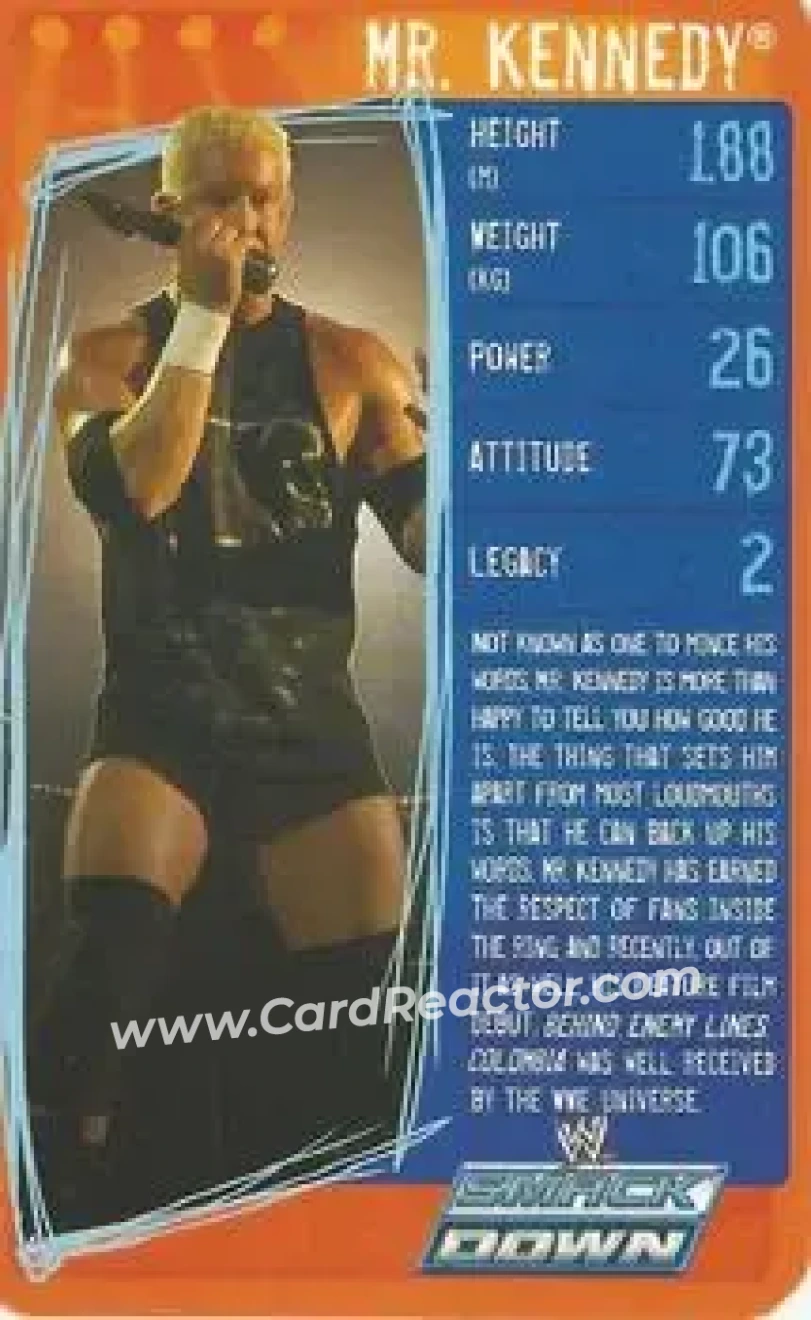 2009 Top Trumps Specials WWE (U.K.) #NNO - Mr. Anderson - Front