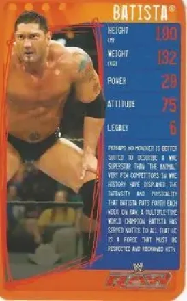 2009 Top Trumps Specials WWE 3D (U.K.) #NNO - Batista