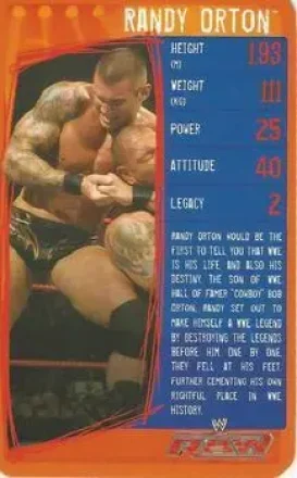 2009 Top Trumps Specials WWE 3D (U.K.) #NNO - Randy Orton