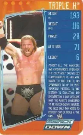 2009 Top Trumps Specials WWE 3D (U.K.) #NNO - Hunter Hearst Helmsley
