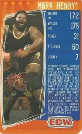 2009 Top Trumps Specials WWE 3D (U.K.) #NNO - Mark Henry