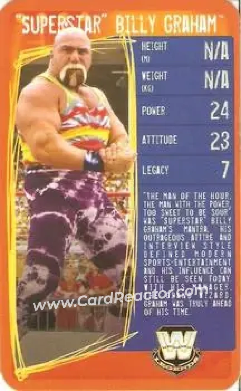 2009 Top Trumps Specials WWE 3D (U.K.) #NNO - "Superstar" Graham - Front
