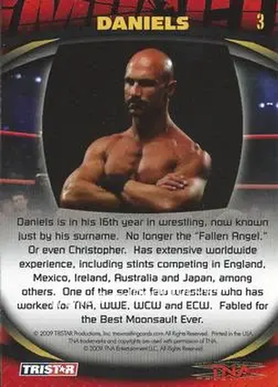 2009 TriStar TNA Impact #3 - Christopher Daniels - Back
