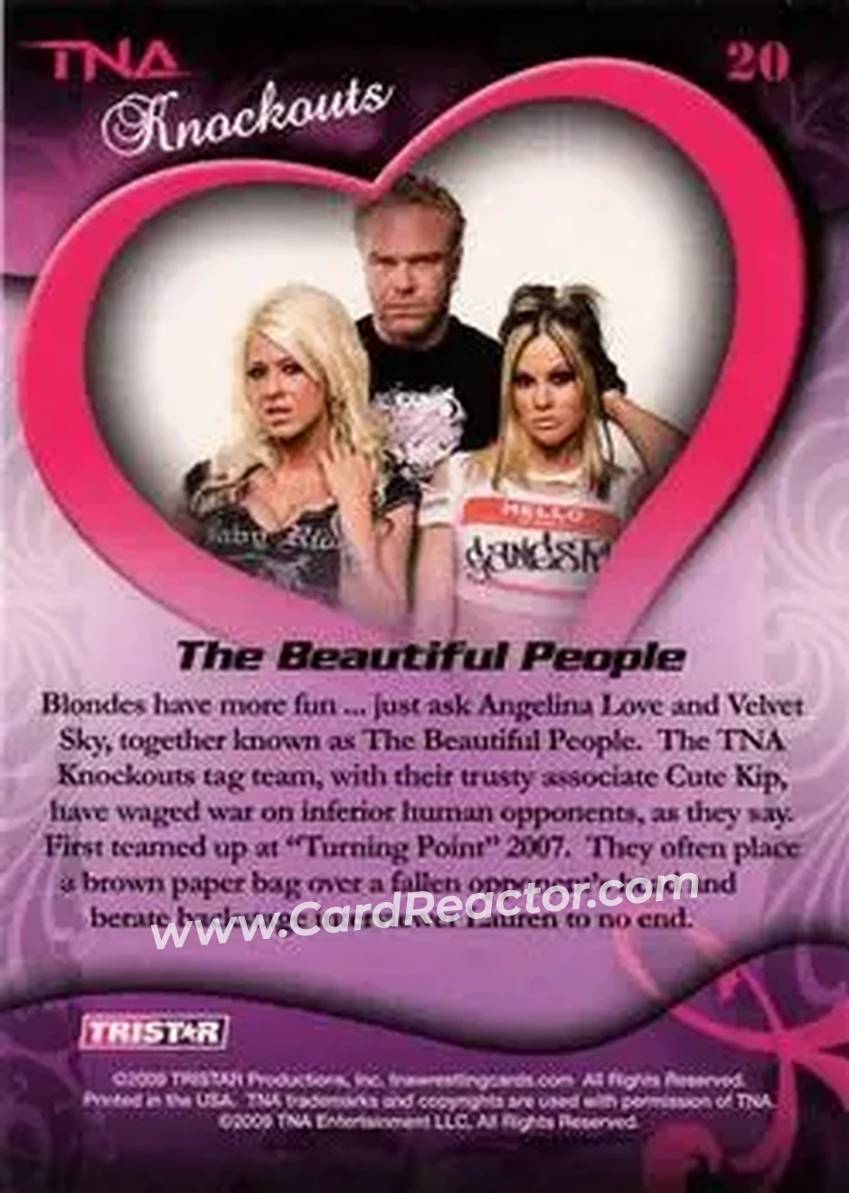 2009 TriStar TNA Knockouts #20 - The Beautiful People - Back