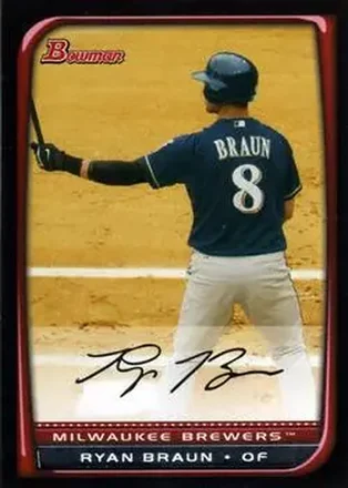 2008 Bowman #1 - Ryan Braun - Milwaukee Brewers
