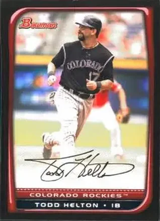 2008 Bowman #8 - Todd Helton - Colorado Rockies