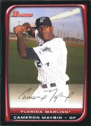 2008 Bowman #9 - Cameron Maybin - Florida Marlins