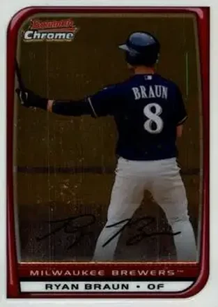 2008 Bowman Chrome #1 - Ryan Braun - Milwaukee Brewers