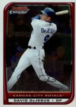 2008 Bowman Chrome #2 - David DeJesus - Kansas City Royals