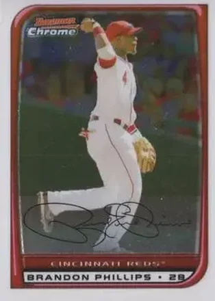 2008 Bowman Chrome #3 - Brandon Phillips - Cincinnati Reds