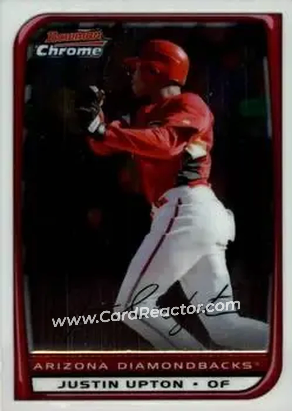 2008 Bowman Chrome #6 - Justin Upton - Arizona Diamondbacks - Front
